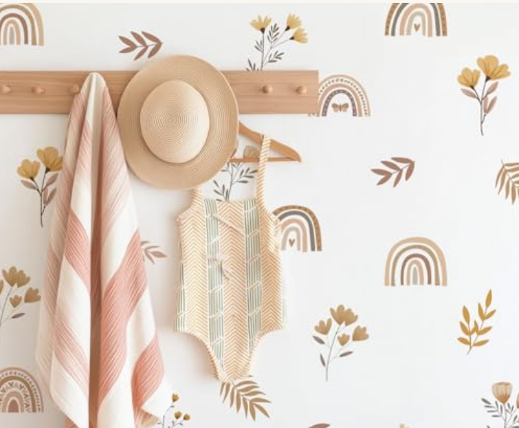 Removable wall decals - renter-friendly living room decor under $25