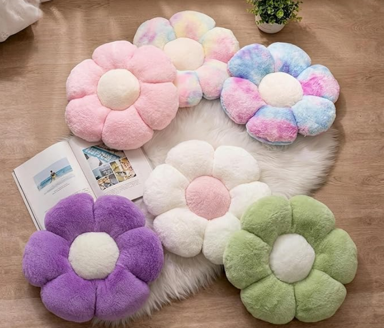 Floor cushion for small living room - renter-friendly decor under $25