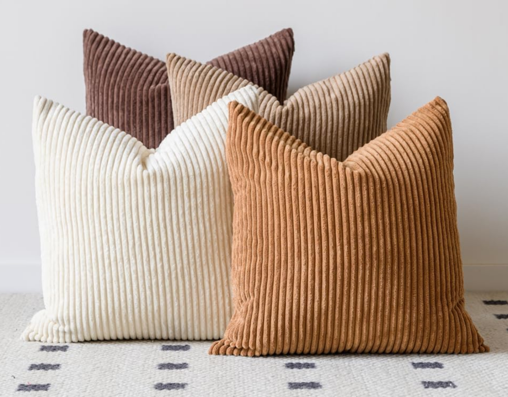 Throw pillow covers - renter-friendly living room decor under $25