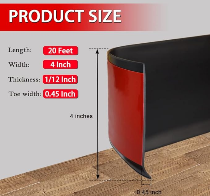 Self-adhesive wall trim - renter-friendly living room decor under $25